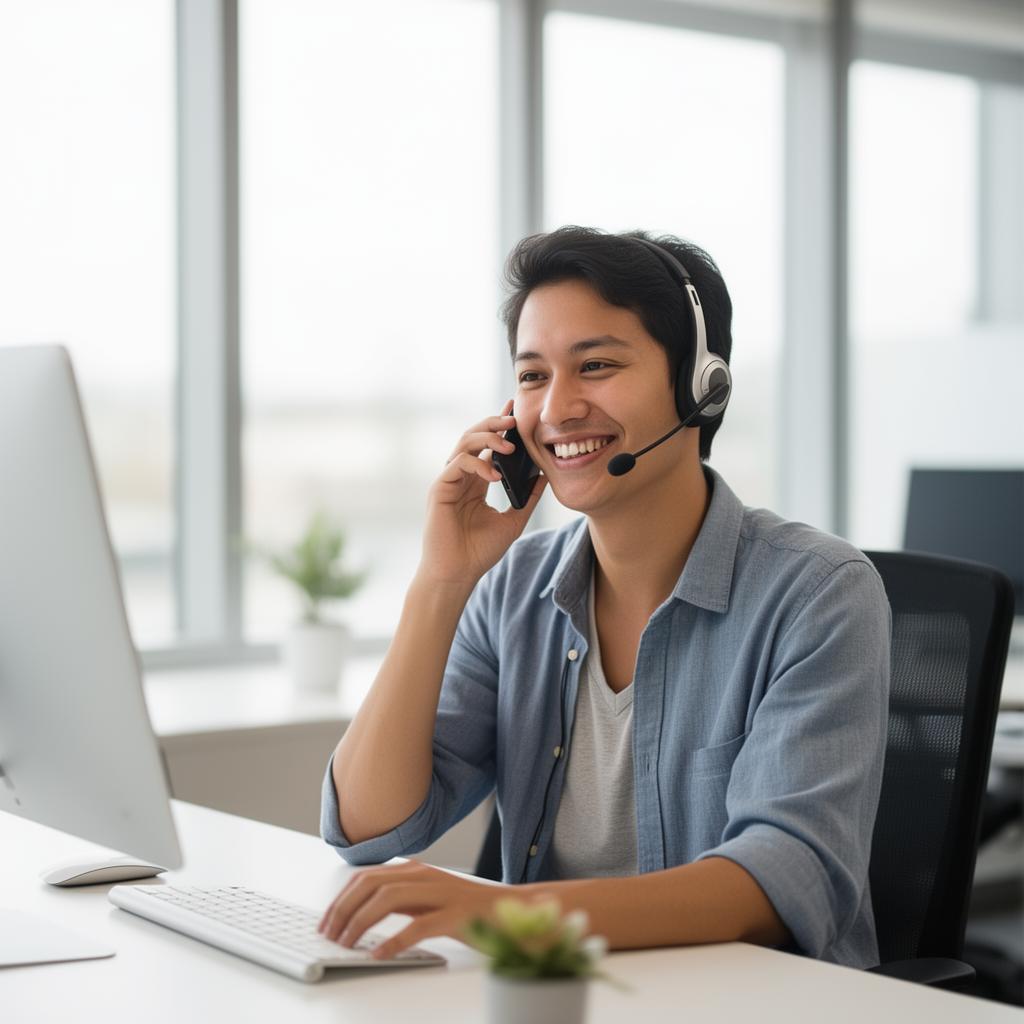 A licensed Meet Care Plan advisor speaking with a customer